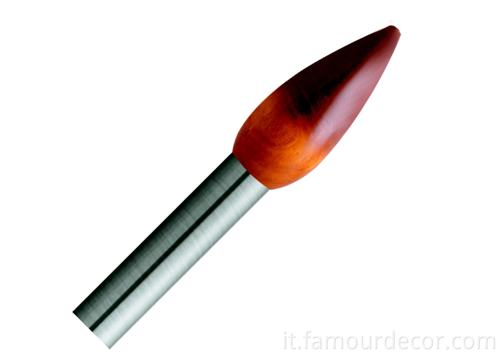 All-match brown drip-shaped curtain rod wholesale